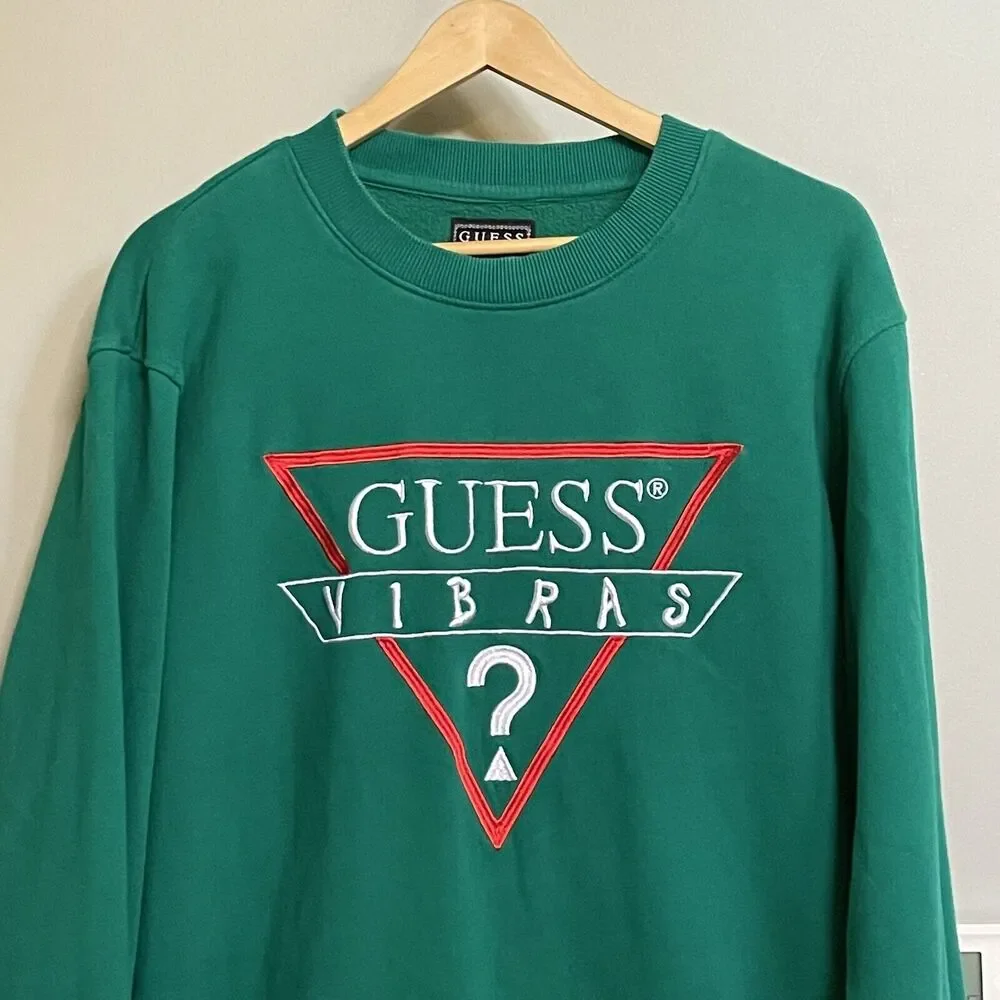 GUESS x J Balvin Vibras Crewneck Sweatshirt A$AP ROCKY Size Large EUC‎